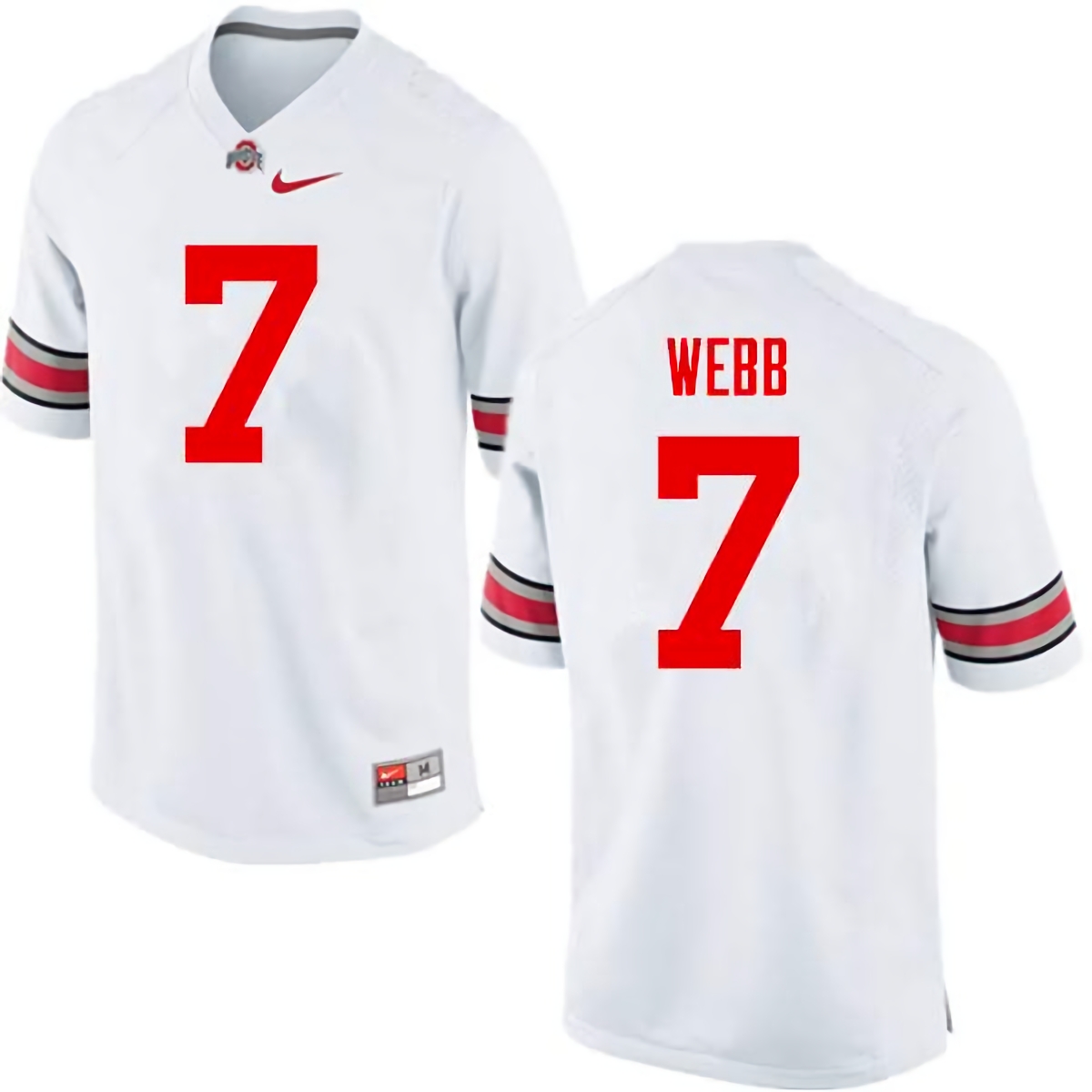 Damon Webb Ohio State Buckeyes Men's NCAA #7 Nike White College Stitched Football Jersey TIS2656VX